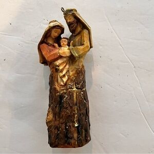 St Nicholas Square Holy Family Nativity Christmas 5.5" Resin Ornament B-4